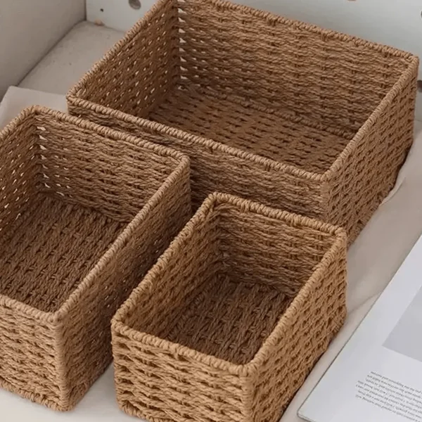 Handwoven Storage Basket Set