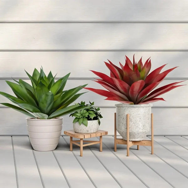 Artificial Agave Succulent Plants, Simulated Greenery