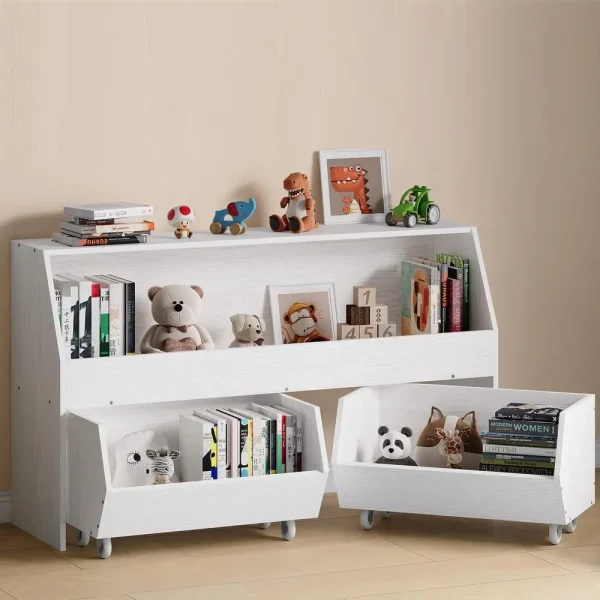 Storage and Organizer for Kid, Large Toy Bin Bookcase