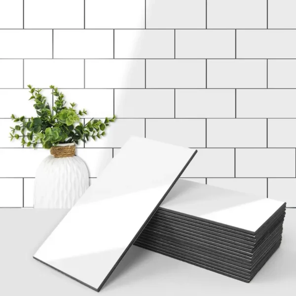 102 3x6 inch Peel and Stick Wall Tile for Kitchen, Bath, Fireplace