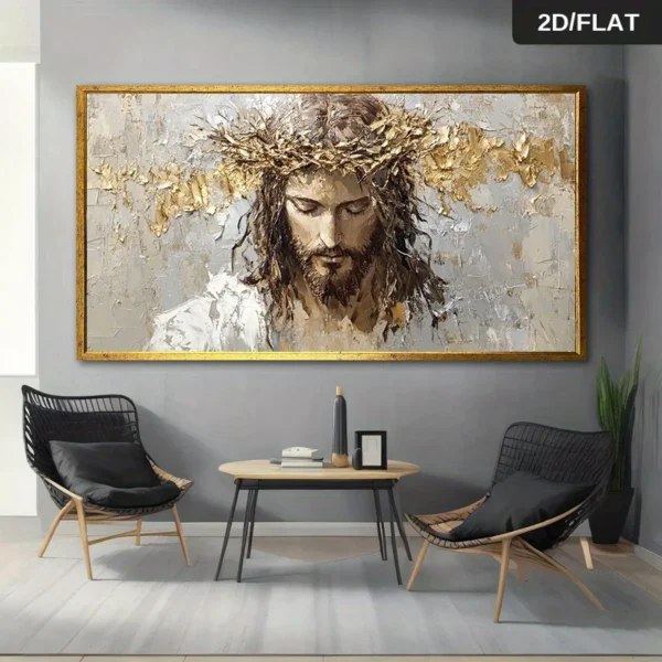 2D  Frameless Crown of Thorns Painting