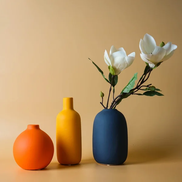 Nordic Ceramic Vase  Solid Color